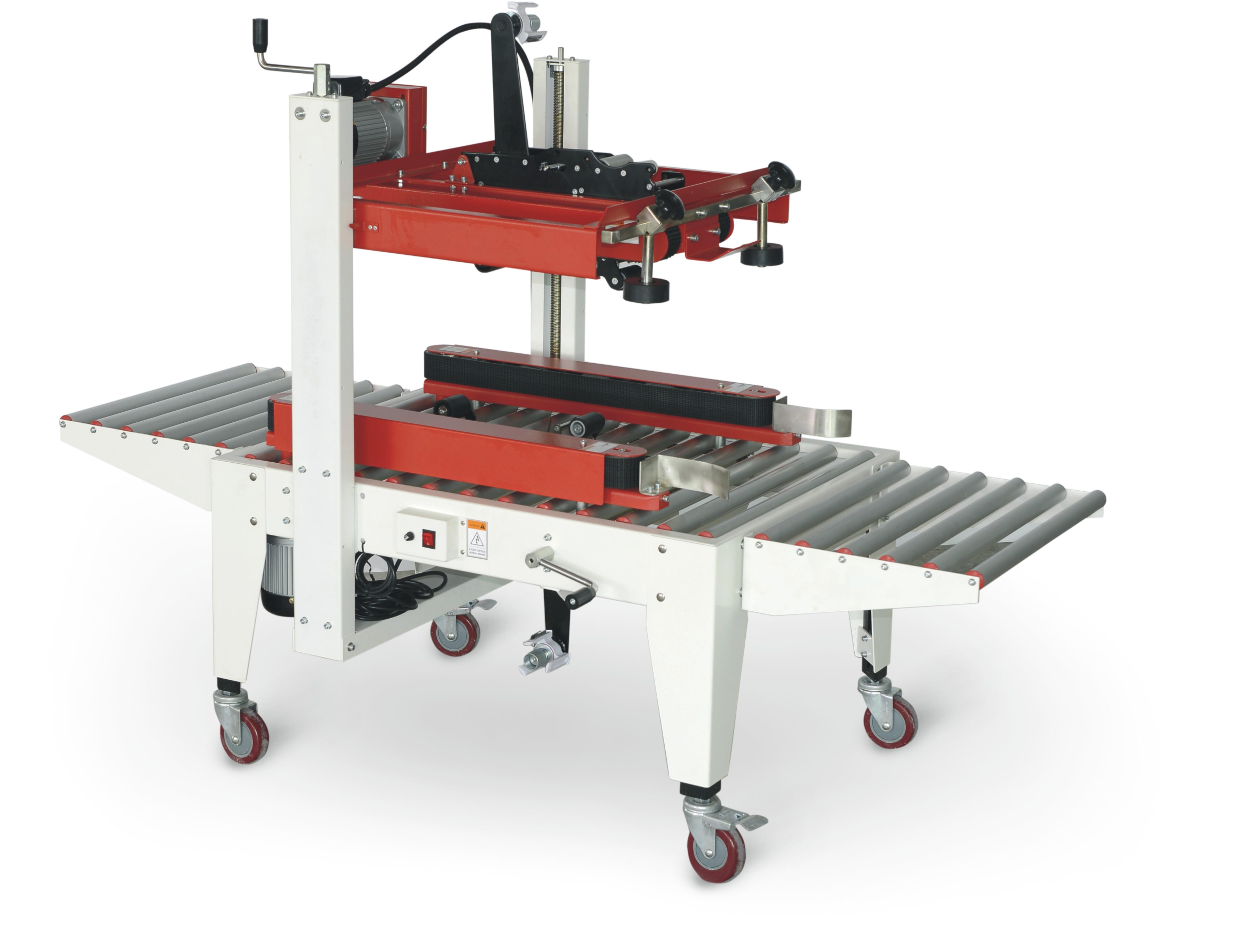 半自動左右加頂部驅(qū)動型手動折蓋封箱機(jī)