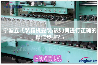 寧波立式裝箱機安裝(該如何進行正確的操作步驟？)